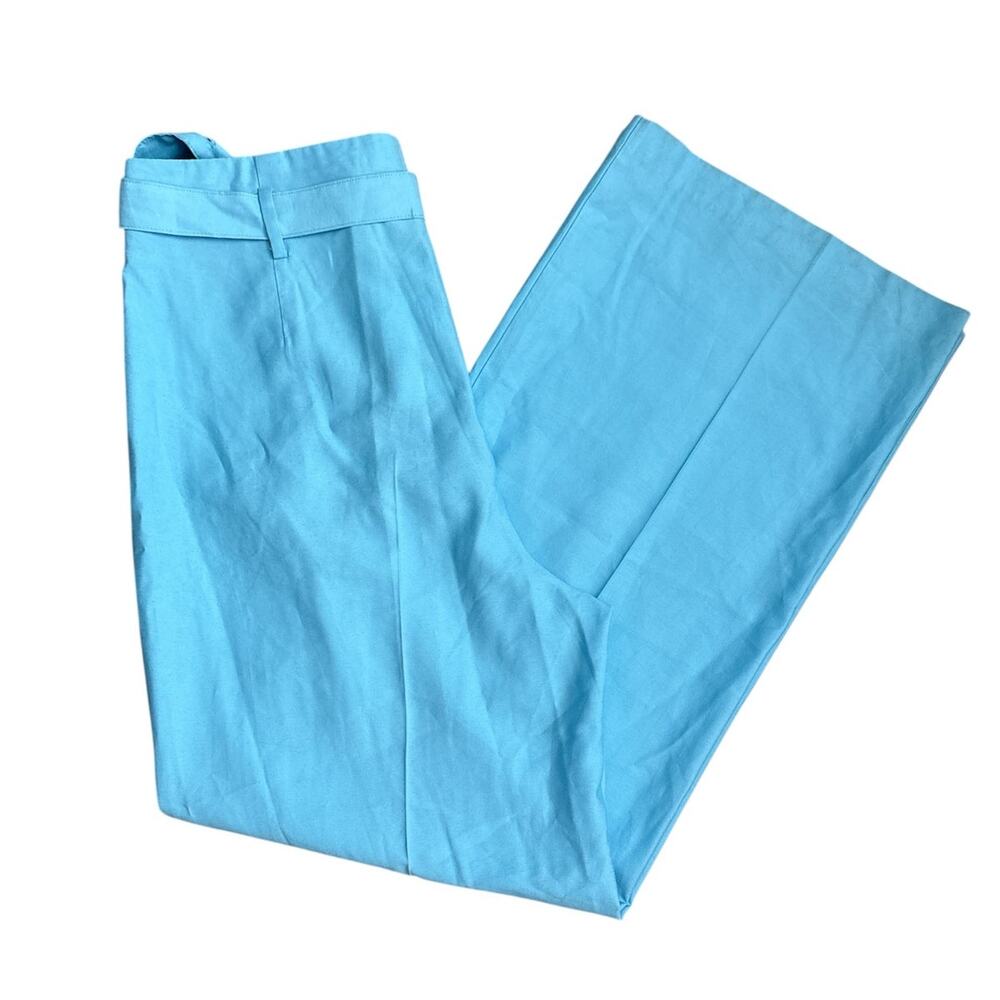 Zara Light Blue Wide Leg Trousers - Picture 6 of 7